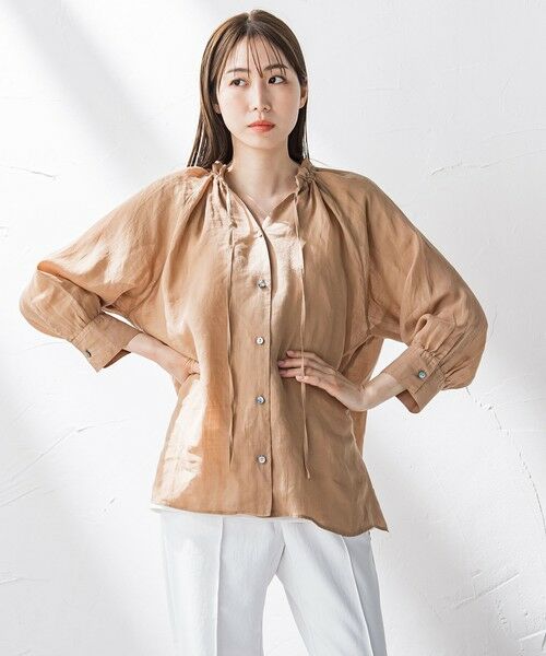 la.f... / ラ・エフ シャツ・ブラウス | 【biyori】ラミーブラウス≪洗濯機で洗える≫ | 詳細14