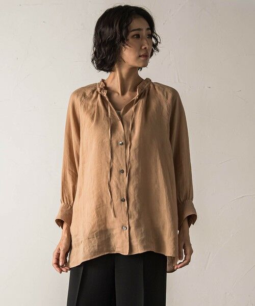 la.f... / ラ・エフ シャツ・ブラウス | 【biyori】ラミーブラウス≪洗濯機で洗える≫ | 詳細8