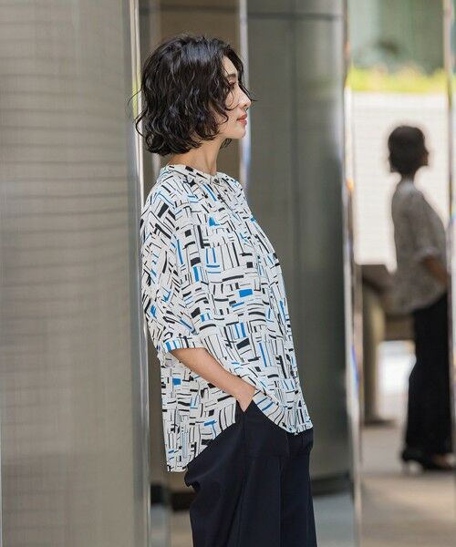 la.f... / ラ・エフ シャツ・ブラウス | 幾何柄ブラウス≪洗濯機で洗える≫ | 詳細2