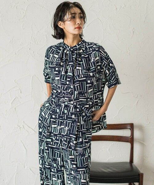 la.f... / ラ・エフ シャツ・ブラウス | 幾何柄ブラウス≪洗濯機で洗える≫ | 詳細10