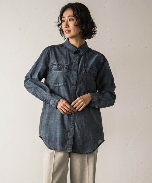 la.f... / ラ・エフ シャツ・ブラウス | 【biyori】シアーデニムシャツ≪手洗い可能≫ | 詳細1