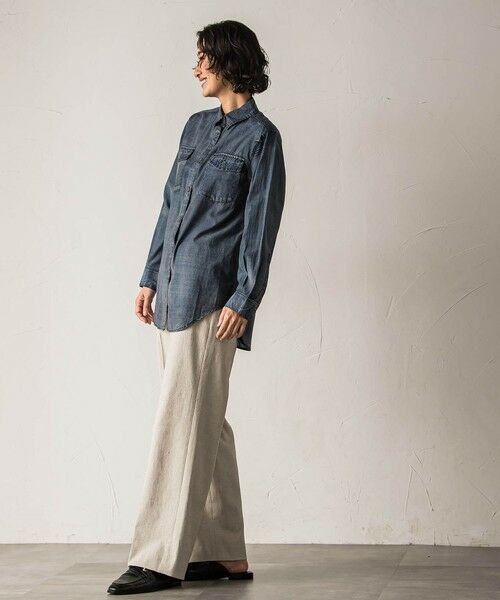 la.f... / ラ・エフ シャツ・ブラウス | 【biyori】シアーデニムシャツ≪手洗い可能≫ | 詳細3