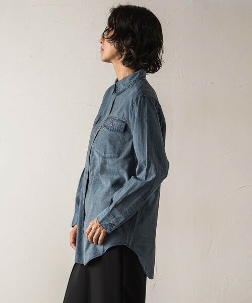 la.f... / ラ・エフ シャツ・ブラウス | 【biyori】シアーデニムシャツ≪手洗い可能≫ | 詳細14