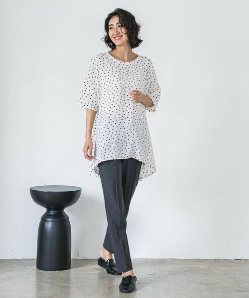 la.f... / ラ・エフ カットソー | 【biyori】""着心地さらっと""半袖万能フレアチュニック≪洗濯機で洗える≫ | 詳細5