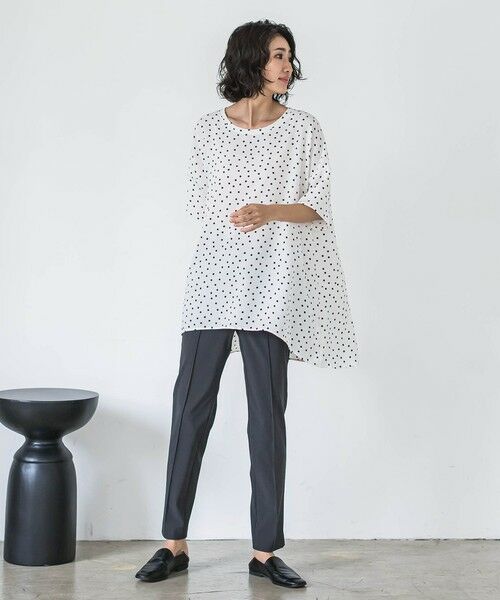 la.f... / ラ・エフ カットソー | 【biyori】""着心地さらっと""半袖万能フレアチュニック≪洗濯機で洗える≫ | 詳細7