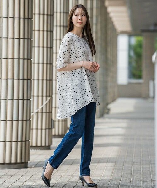 la.f... / ラ・エフ カットソー | 【biyori】""着心地さらっと""半袖万能フレアチュニック≪洗濯機で洗える≫ | 詳細15