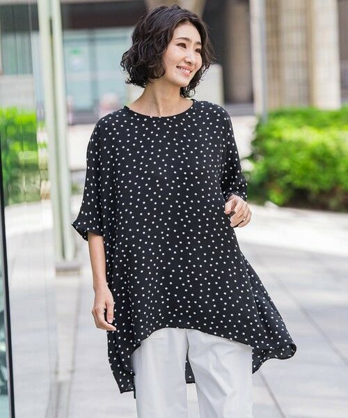 la.f... / ラ・エフ カットソー | 【biyori】""着心地さらっと""半袖万能フレアチュニック≪洗濯機で洗える≫ | 詳細19