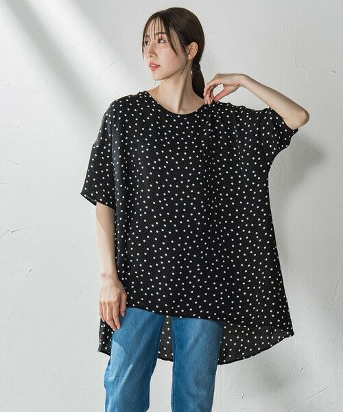 la.f... / ラ・エフ カットソー | 【biyori】""着心地さらっと""半袖万能フレアチュニック≪洗濯機で洗える≫ | 詳細27