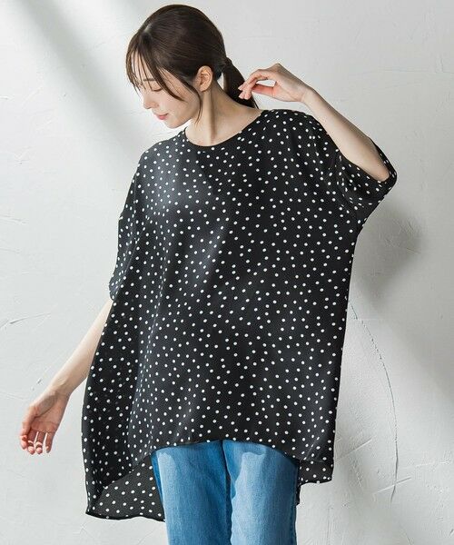 la.f... / ラ・エフ カットソー | 【biyori】""着心地さらっと""半袖万能フレアチュニック≪洗濯機で洗える≫ | 詳細30