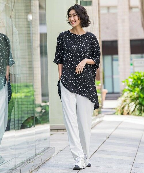 la.f... / ラ・エフ カットソー | 【biyori】""着心地さらっと""半袖万能フレアチュニック≪洗濯機で洗える≫ | 詳細23