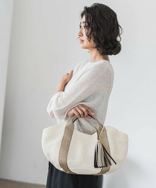 la.f... / ラ・エフ その他小物 | 【VIOLAd'ORO】チャーム付きラフィアバッグ | 詳細2