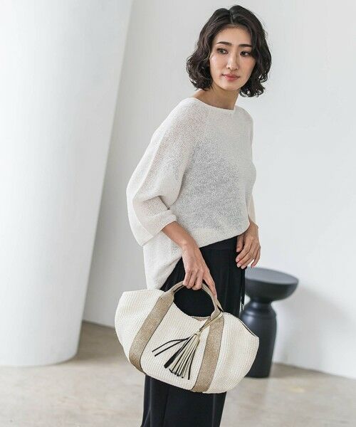 la.f... / ラ・エフ その他小物 | 【VIOLAd'ORO】チャーム付きラフィアバッグ | 詳細3