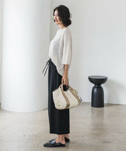 la.f... / ラ・エフ その他小物 | 【VIOLAd'ORO】チャーム付きラフィアバッグ | 詳細5