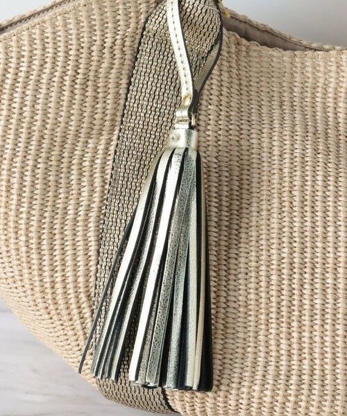 la.f... / ラ・エフ その他小物 | 【VIOLAd'ORO】チャーム付きラフィアバッグ | 詳細15