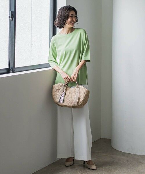 la.f... / ラ・エフ その他小物 | 【VIOLAd'ORO】チャーム付きラフィアバッグ | 詳細8