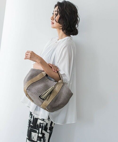 la.f... / ラ・エフ その他小物 | 【VIOLAd'ORO】チャーム付きラフィアバッグ | 詳細23