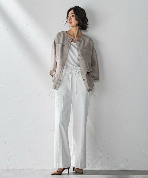 la.f... / ラ・エフ テーラードジャケット | シャンブレーメッシュブルゾン≪手洗い可能≫ | 詳細16