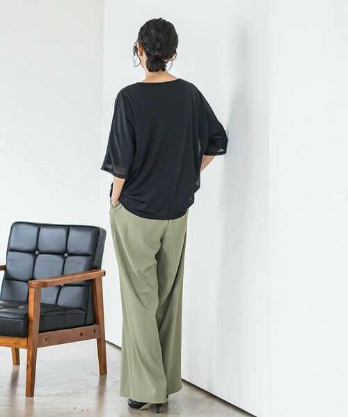 la.f... / ラ・エフ カットソー | トリコットシフォンカットソー≪洗濯機で洗える≫ | 詳細15