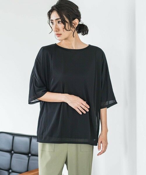 la.f... / ラ・エフ カットソー | トリコットシフォンカットソー≪洗濯機で洗える≫ | 詳細10