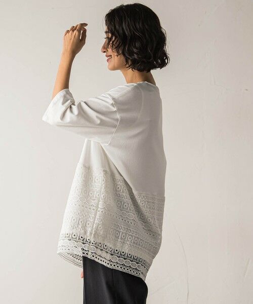 la.f... / ラ・エフ カットソー | 【biyori】""裾に咲くレース""日常がさりげなくときめきくカットソー≪洗濯機で洗える≫ | 詳細2