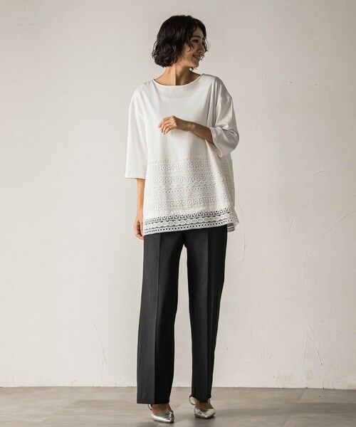 la.f... / ラ・エフ カットソー | 【biyori】""裾に咲くレース""日常がさりげなくときめきくカットソー≪洗濯機で洗える≫ | 詳細5