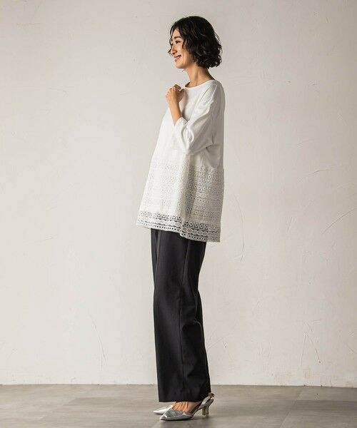 la.f... / ラ・エフ カットソー | 【biyori】""裾に咲くレース""日常がさりげなくときめきくカットソー≪洗濯機で洗える≫ | 詳細7