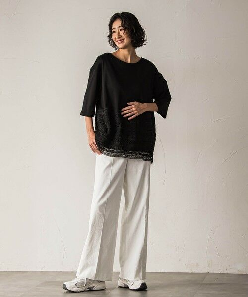 la.f... / ラ・エフ カットソー | 【biyori】""裾に咲くレース""日常がさりげなくときめきくカットソー≪洗濯機で洗える≫ | 詳細13