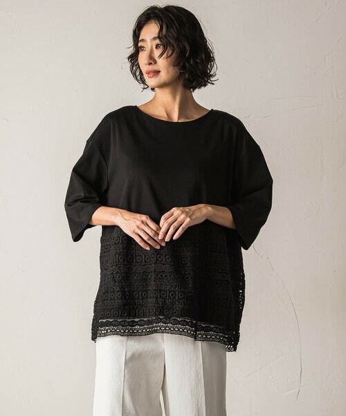 la.f... / ラ・エフ カットソー | 【biyori】""裾に咲くレース""日常がさりげなくときめきくカットソー≪洗濯機で洗える≫ | 詳細10