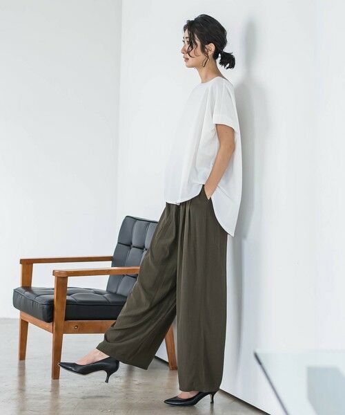 la.f... / ラ・エフ カットソー | 【WEB限定】ゆったりシルエットカットソー≪洗濯機で洗える≫ | 詳細5