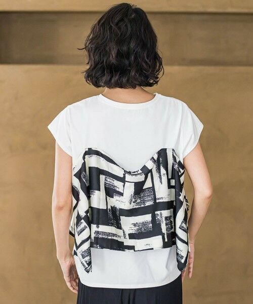 la.f... / ラ・エフ カットソー | 【WEB限定】配色スカーフプリントカットソー≪洗濯機で洗える≫ | 詳細2