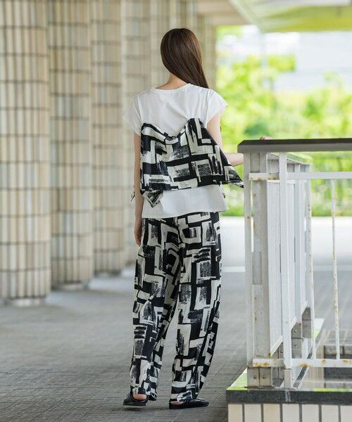 la.f... / ラ・エフ カットソー | 【WEB限定】配色スカーフプリントカットソー≪洗濯機で洗える≫ | 詳細18