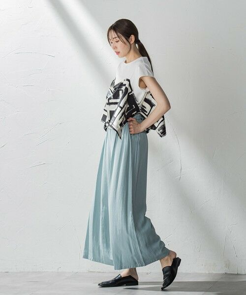 la.f... / ラ・エフ カットソー | 【WEB限定】配色スカーフプリントカットソー≪洗濯機で洗える≫ | 詳細20