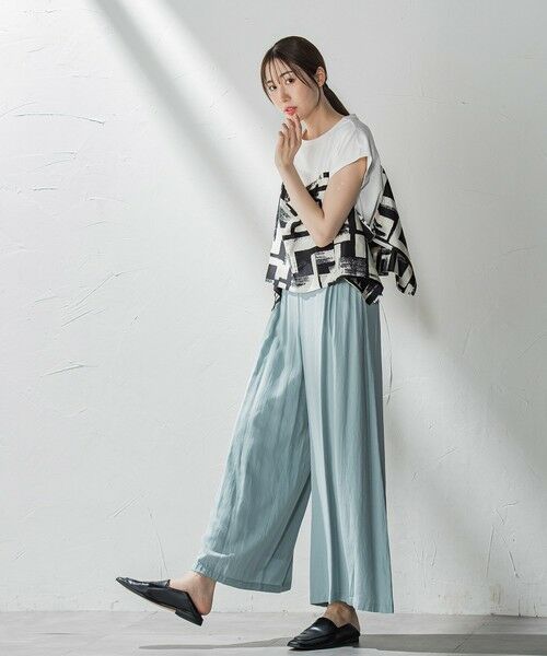 la.f... / ラ・エフ カットソー | 【WEB限定】配色スカーフプリントカットソー≪洗濯機で洗える≫ | 詳細21