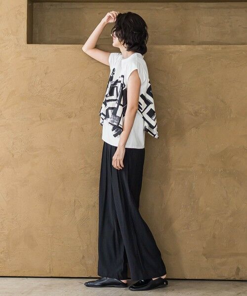 la.f... / ラ・エフ カットソー | 【WEB限定】配色スカーフプリントカットソー≪洗濯機で洗える≫ | 詳細5