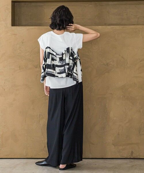 la.f... / ラ・エフ カットソー | 【WEB限定】配色スカーフプリントカットソー≪洗濯機で洗える≫ | 詳細6