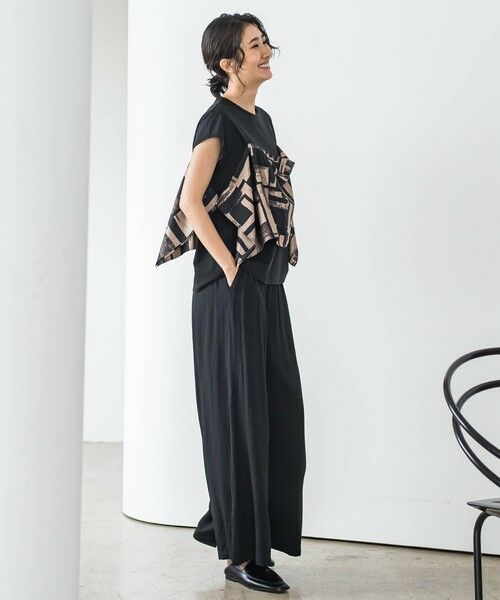 la.f... / ラ・エフ カットソー | 【WEB限定】配色スカーフプリントカットソー≪洗濯機で洗える≫ | 詳細28