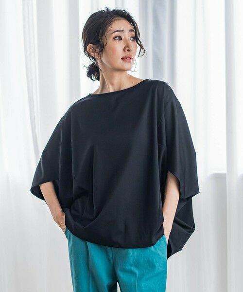 la.f... / ラ・エフ カットソー | ハリプルジャージカットソー≪洗濯機で洗える≫ | 詳細1