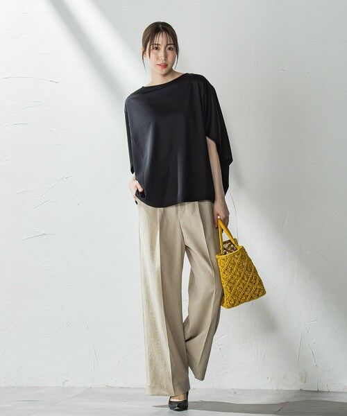 la.f... / ラ・エフ カットソー | ハリプルジャージカットソー≪洗濯機で洗える≫ | 詳細10