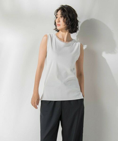 la.f... / ラ・エフ カットソー | 【biyori】ラメテレコタンクトップ≪手洗い可能≫ | 詳細1
