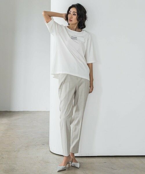 la.f... / ラ・エフ カットソー | 【biyori】刺繍ロゴTシャツ≪洗濯機で洗える≫ | 詳細4