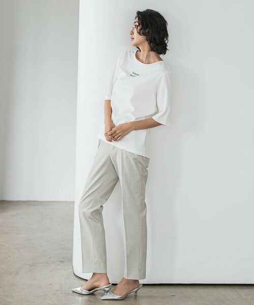 la.f... / ラ・エフ カットソー | 【biyori】刺繍ロゴTシャツ≪洗濯機で洗える≫ | 詳細5