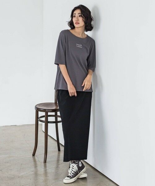 la.f... / ラ・エフ カットソー | 【biyori】刺繍ロゴTシャツ≪洗濯機で洗える≫ | 詳細20