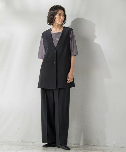 la.f... / ラ・エフ その他パンツ | ドライシャンタンワイドパンツ≪洗濯機で洗える≫ | 詳細3