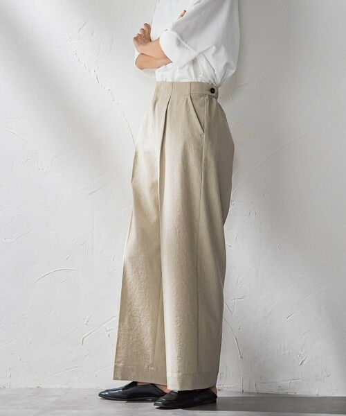 la.f... / ラ・エフ その他パンツ | ドライシャンタンワイドパンツ≪洗濯機で洗える≫ | 詳細19