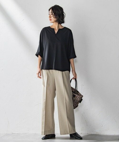 la.f... / ラ・エフ その他パンツ | ドライシャンタンワイドパンツ≪洗濯機で洗える≫ | 詳細24