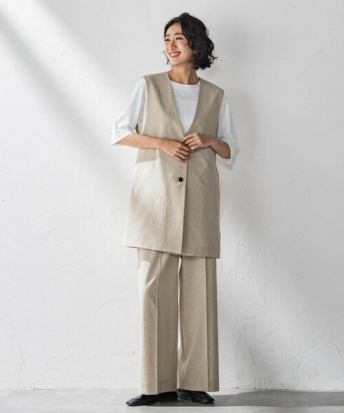 la.f... / ラ・エフ その他パンツ | ドライシャンタンワイドパンツ≪洗濯機で洗える≫ | 詳細30