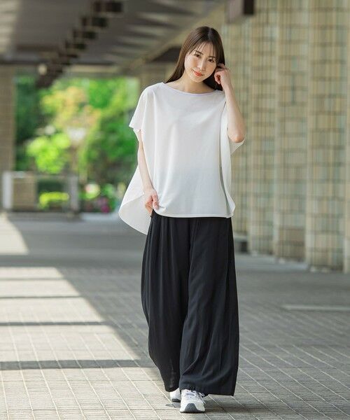 la.f... / ラ・エフ その他パンツ | 【WEB限定】ガウチョワイドパンツ≪手洗い可能≫ | 詳細1