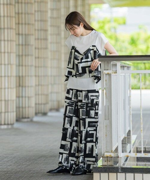 la.f... / ラ・エフ その他パンツ | 【WEB限定】配色スカーフプリントワイドパンツ≪手洗い可能≫ | 詳細9