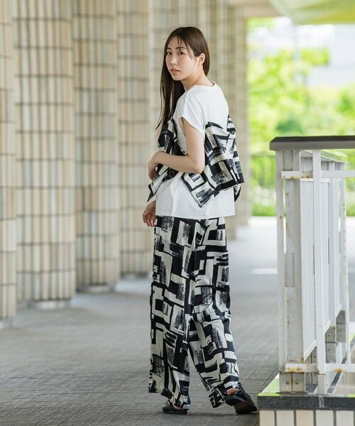 la.f... / ラ・エフ その他パンツ | 【WEB限定】配色スカーフプリントワイドパンツ≪手洗い可能≫ | 詳細11