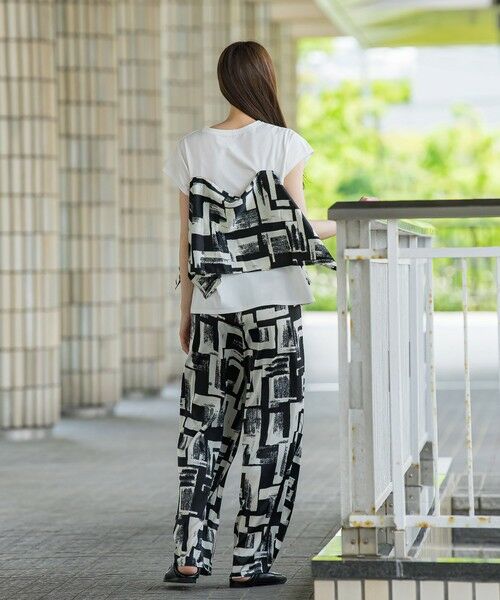 la.f... / ラ・エフ その他パンツ | 【WEB限定】配色スカーフプリントワイドパンツ≪手洗い可能≫ | 詳細12